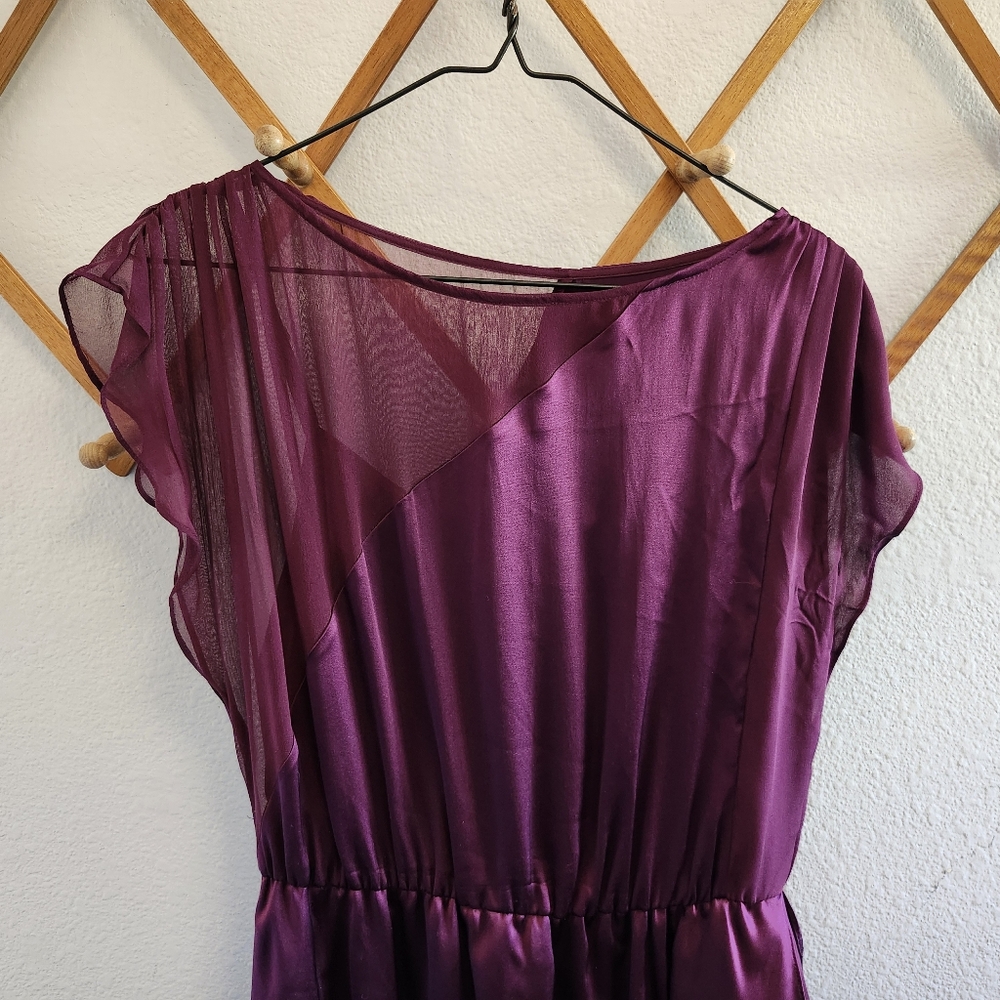 Alice + Olivia Silk Ruffle Vintage Y2K Cocktail Dress - Picture 2 of 5